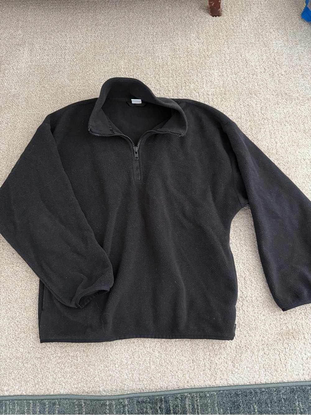 TNA Black Half-Zip Fleece Pullover
